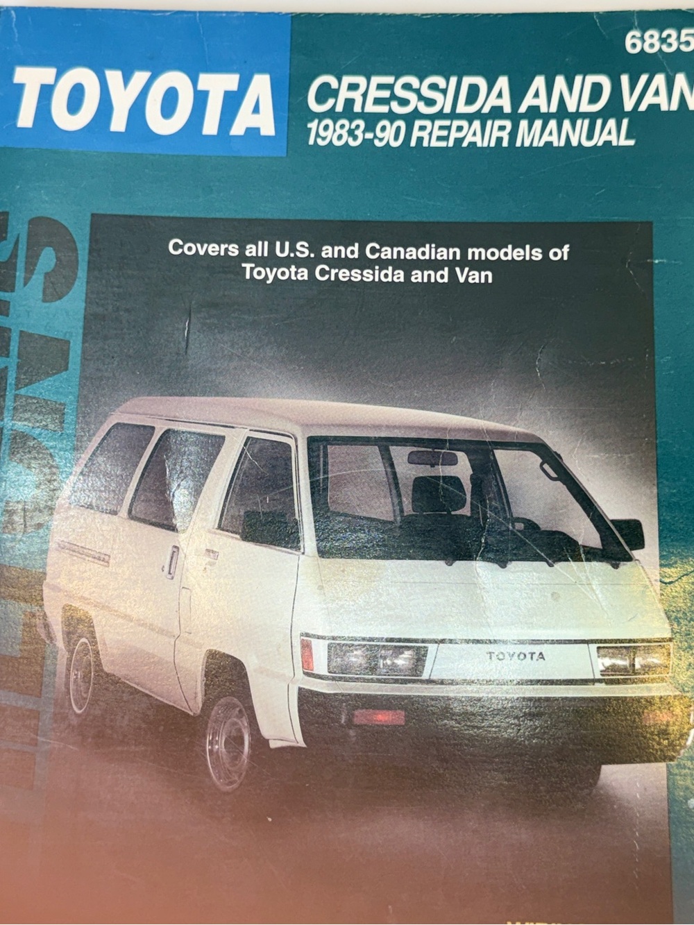 1983 1984 1985 1986 1987 1988 1989 1990 TOYOTA CRESSIDA and VAN REPAIR MANUAL